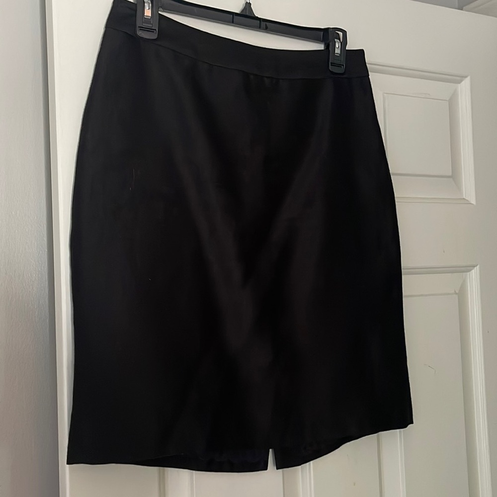 KATE SPADE SILK BLACK PENCIL SKIRT